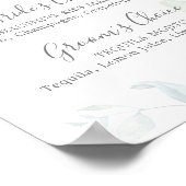 Signature Drinks für Airy Greenery und Gold Leaf Poster (Ecke)