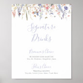 Signature Drinks für die sommerliche mehrfarbige W Poster (Vorne)