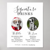 Signature Drinks für Minimalistische Hunde Foto Un Poster (Vorne)