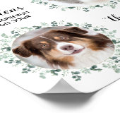 Signature Drinks Haustier Hochzeit 3 Foto Cocktail Poster (Ecke)