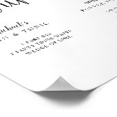 Signature Drinks Hochzeit Zeichen rustikale Kallig Poster (Ecke)