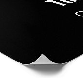 Signature Drinks Hochzeitszeichen schwarzer Hinter Poster (Ecke)