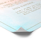 Signature Drinks im sommerlichen Sonnenuntergang Poster (Ecke)