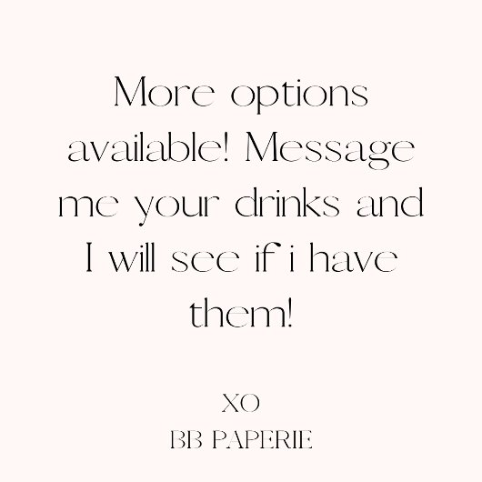 Signature Drinks Lila & schwarz 'bis Tod Poster