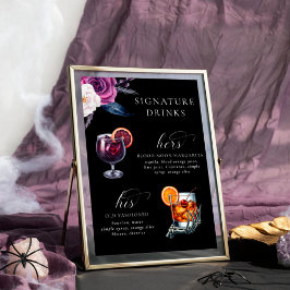 Signature Drinks Lila & schwarz 'bis Tod Poster