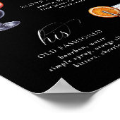 Signature Drinks Lila & schwarz 'bis Tod Poster (Ecke)