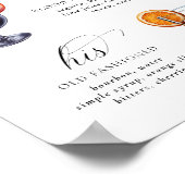 Signature Drinks Lila & schwarz 'bis Tod Poster (Ecke)