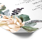 Signature Drinks mit weißer Blüte Poster (Ecke)