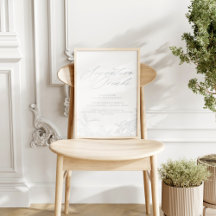 Signature Drinks Moderne Vintage blaue Hochzeit