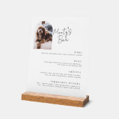 Signature Drinks Pet Bar Menu Akryllische Untersch Acrylschild (Winkel)