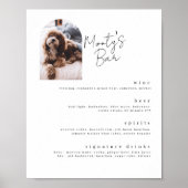 Signature Drinks Pet Bar Menu Poster (Vorne)