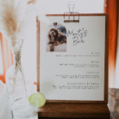 Signature Drinks Pet Bar Menu Poster