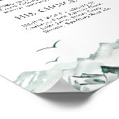 Signature Drinks signalisieren Grün und Gold Poster (Ecke)