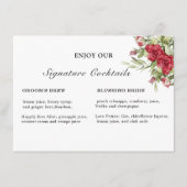 Signature Drinks Signature-Vorlage Begleitkarte (Vorderseite)