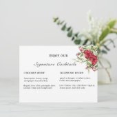 Signature Drinks Signature-Vorlage Begleitkarte (Stehend Vorderseite)