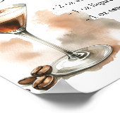 Signature Drinks Signs | Espresso Martini Poster (Ecke)