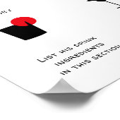 Signature Drinks Wedding Bar Poster (Ecke)