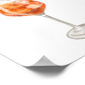 Signature Drinks Wedding Cocktail Menü Poster (Ecke)