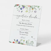 Signature Drinks Wildblumen und Buzzing Bienen Sockelschild (Vorderseite)