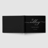 Signature Elegant Black Wedding Gästebuch (Voll)