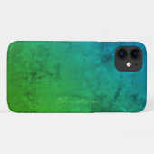 Signature Emerald Turquoise Ombré iPhone XR Fall Case-Mate iPhone Hülle (Rückseite (Horizontal))