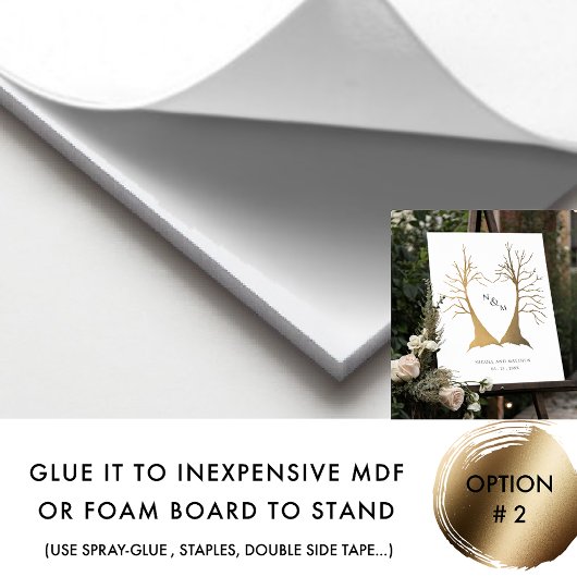 Signature/Fingerprint Hochzeitstich Gästebuch-Zeic Poster