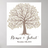 Signature Gästebuch - Big Oak Tree - Hochzeit (Vorne)