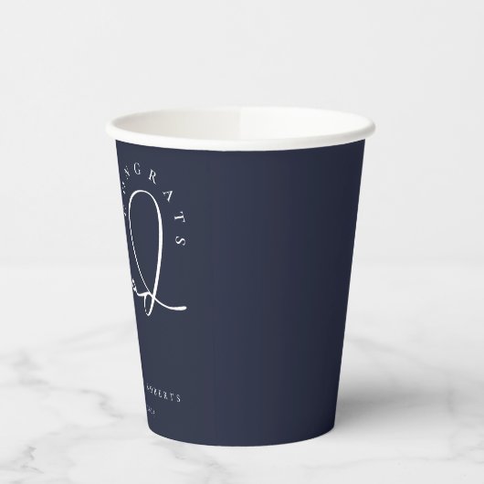 Signature Grad Script Paper Cups Pappbecher (Links)