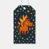 Signature Matte with a red horses Geschenkanhänger (Vorderseite)