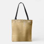 Signature Mit Monogramm Glittery Gold Foil Tasche (Rückseite)