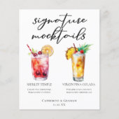 Signature Mocktail Shirley Temple Piña Colada Menü (Vorderseite)