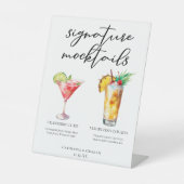 Signature Mocktails Cranberry Süsse Piña Colada Sockelschild (Vorderseite)