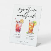 Signature Mocktails Shirley Temple Arnold Palmer Sockelschild (Vorderseite)