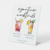 Signature Mocktails Shirley Temple Piña Colada Sockelschild (Vorderseite)