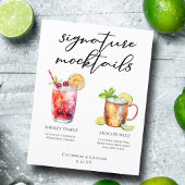 Signature-Mocktails Sommergetränke Hochzeitsmenü