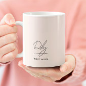 Signature Monogram Moderne Elegant Classic Kaffeetasse