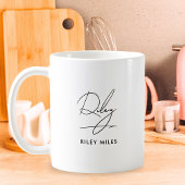 Signature Monogram Moderne Elegant Classic Kaffeetasse