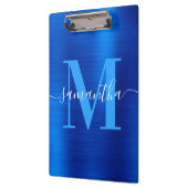 Signature Monogram Royal Blue Foil Klemmbrett (Links)