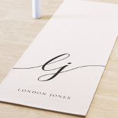 Signature Name Einfache minimale Kalligrafie Skrip Yogamatte