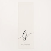 Signature Name Einfache minimale Kalligrafie Skrip Yogamatte (Vorderseite)