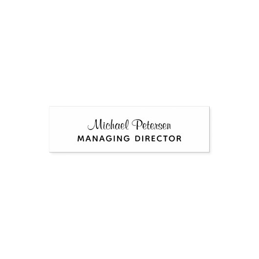 Signature name job title personalized permastempel (Design)