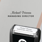 Signature name job title personalized permastempel