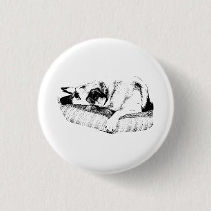 Signature Nap, Black Line Abzeichen Button