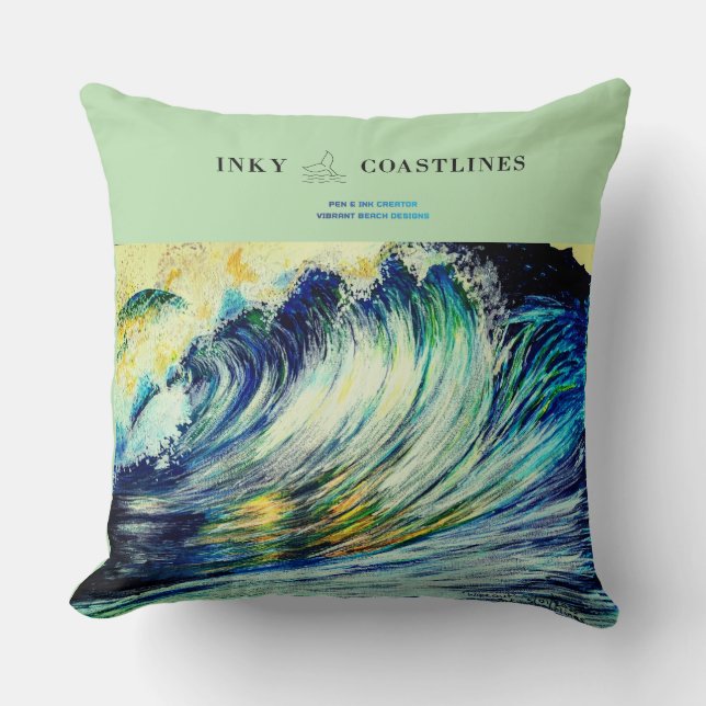 Signature-Quadrat-Kissen Kissen (Vorderseite)