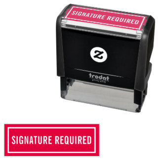 Signature Required Permastempel