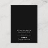 Signature-Schrift für das Schwarze Add-Logo für Sc Visitenkarte (Rückseite)