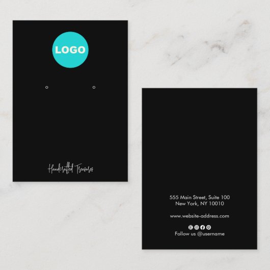 Signature-Schrift für das Schwarze Add-Logo für Sc Visitenkarte (Vorne/Hinten)