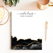 Signature Script Agate Black and Gold Marmor Notizblock