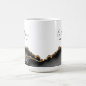 Signature Script Agate Black and Gold Marmorsalon Kaffeetasse (Mittel)