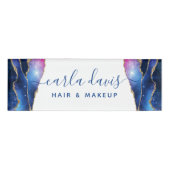 Signature Script Agate Galaxy Celestial Stars Namenschild (Vorderseite)